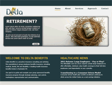 Tablet Screenshot of delta-benefits.com